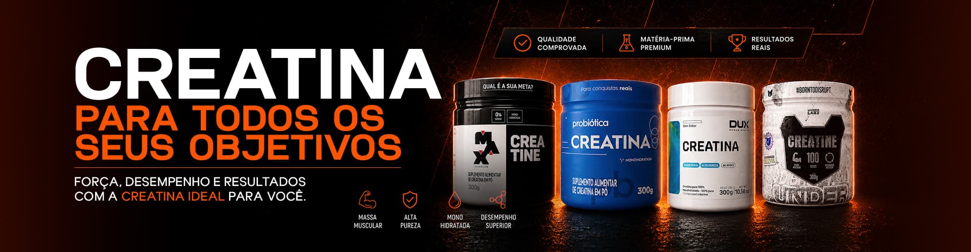 Creatina para todos os seus objetivos
