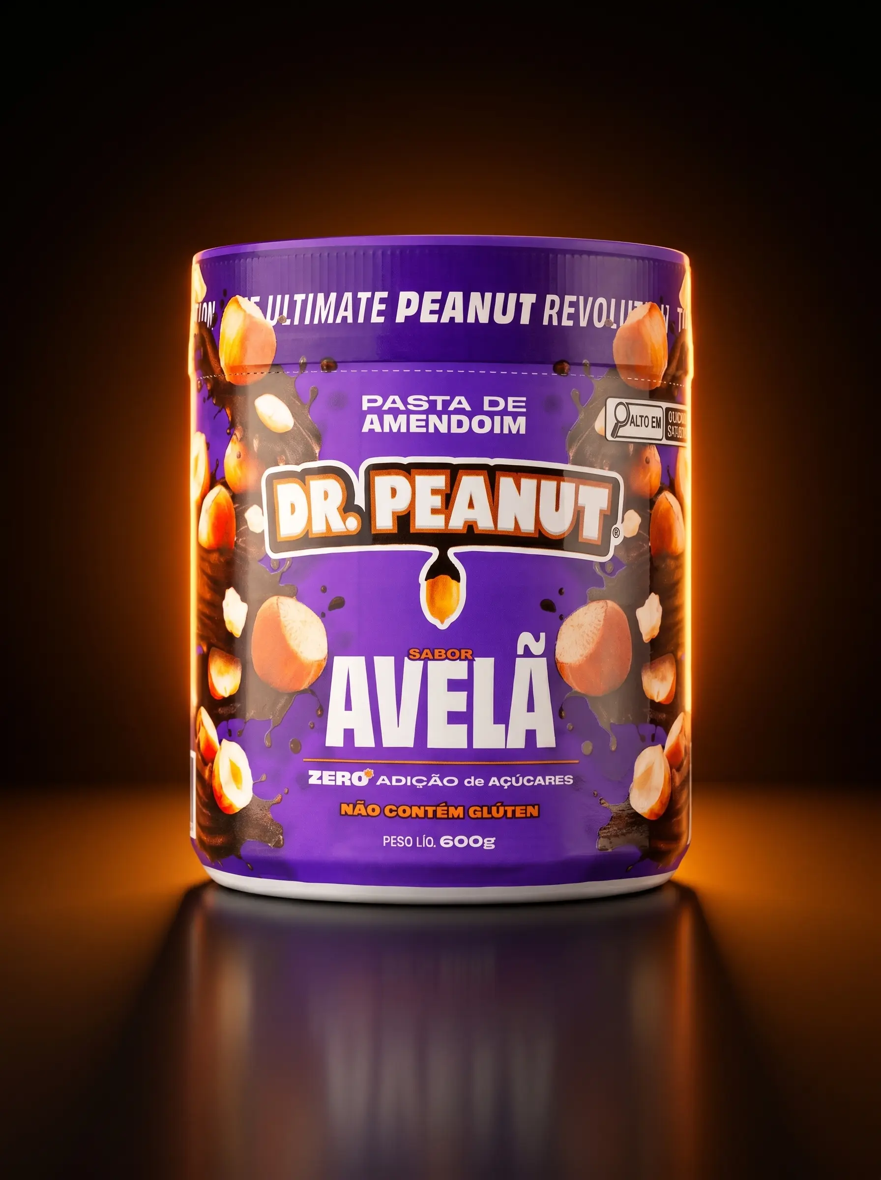 PASTA DE AMENDOIM - AVELÃ 600 G DR PEANUT