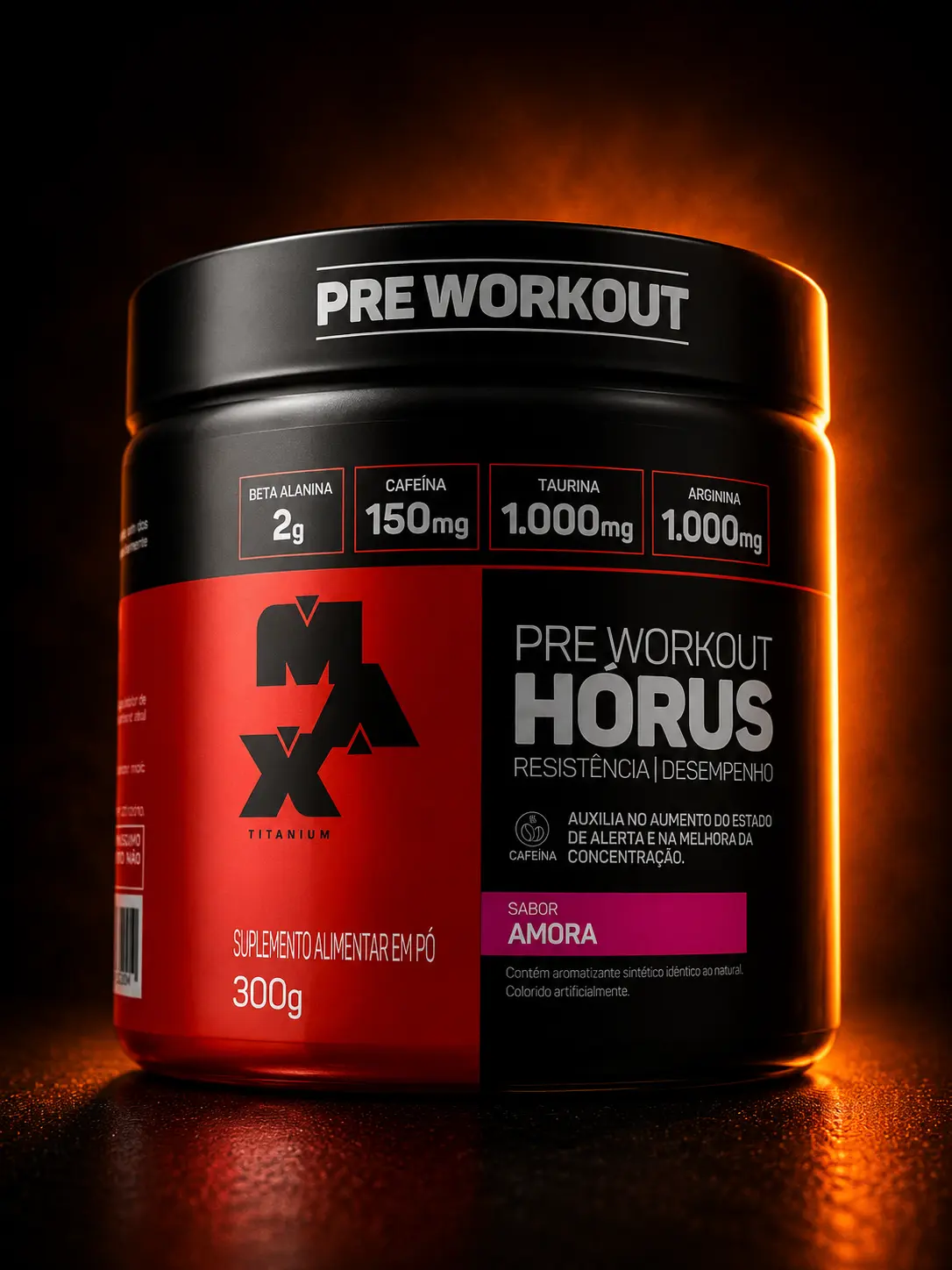 PRÉ TREINO HORUS 150 G MAX TITANIUM